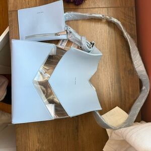 Pixie Mood Light Blue Shoulder Bag with Pouch